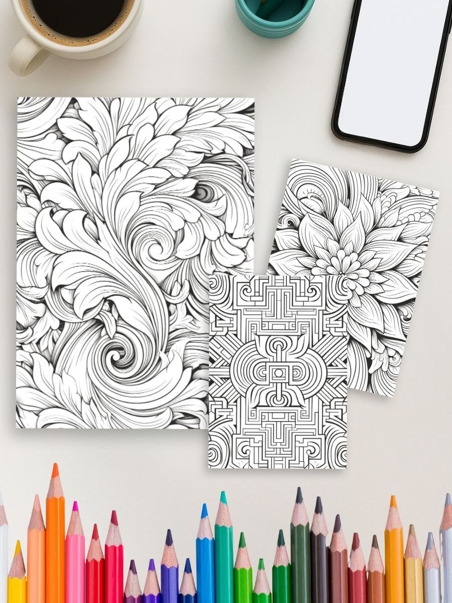 Pattern Parade – 50 Fun & Relaxing Coloring Patterns - Image 3