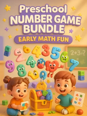 Preschool Number Game Bundle – 1170 Pages of Early Math Fun